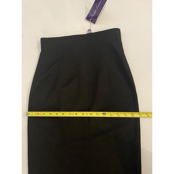 Ralph Lauren Collection Purple Label Wool Cashmere Black Maxi Pencil Skirt 0 XS - Picture 14 of 16